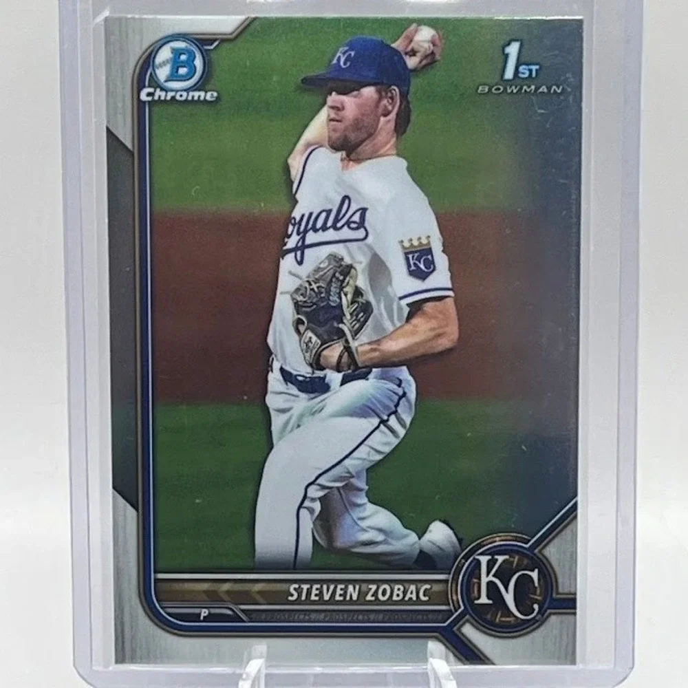 Steven Zobac 1st Bowman 2022 Bowman Chrome BCP-172 MLB Kansas City Royals